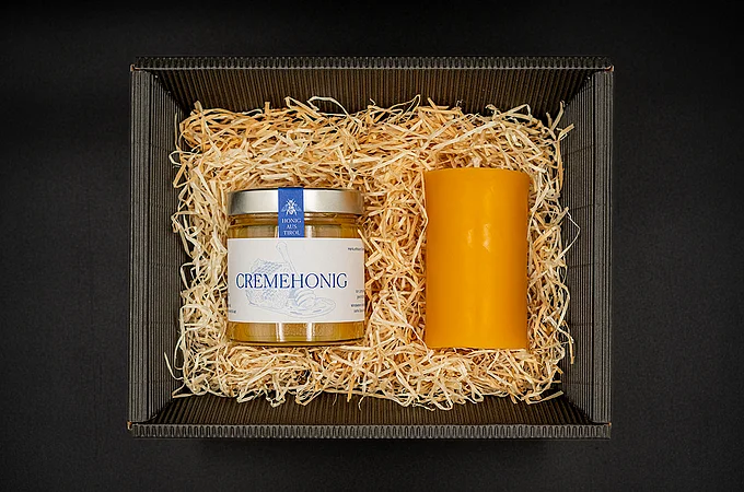 Honig 500g | Bienenwachskerze